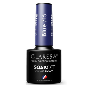 Claresa Hybridní lak na nehty modrý 716 5g