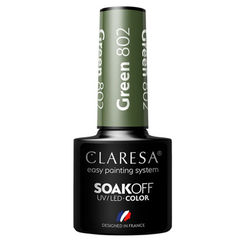 Claresa Take Me To The River Hybridní lak na nehty zelený 802 5g