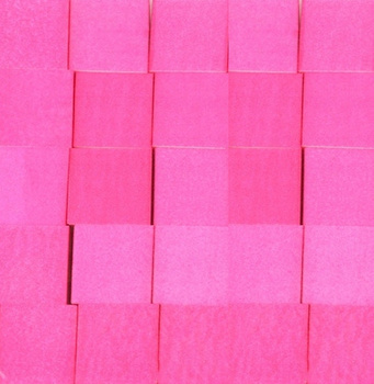 Malá čtyřstranná leštící kostka, růžová, 25 ks