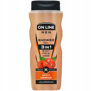 On Line Pánský sprchový gel 3v1 Face Body Hair Spicy Orange 410ml
