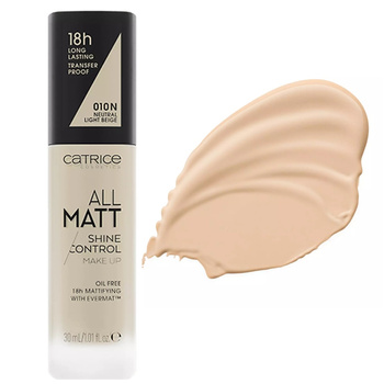 Catrice All Matt Plus Mattifying Covering Foundation 010N Neutral Light Beige