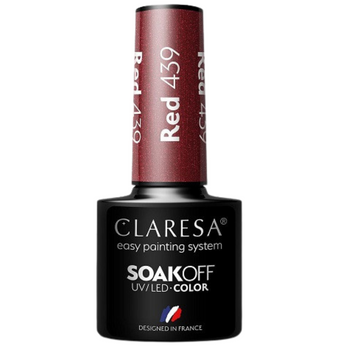 Claresa Hybridní lak na nehty červený 439 5g