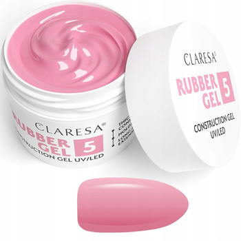 Claresa Rubber Gel Rubber Construction Gel 5 středně růžový 12g