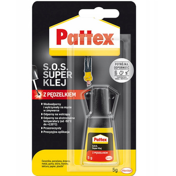 Pattex S.O.S. Super silné instantní lepidlo univerzální se štětcem 5g