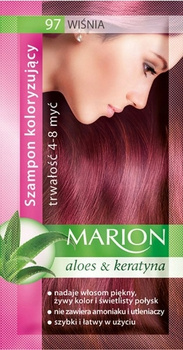 Marion Szamponetka Coloring Shampoo 97 Cherry 4-8 Wash Vibrant Color