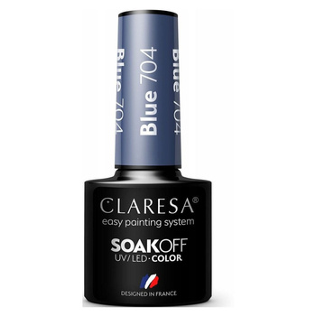 Claresa Hybridní lak na nehty modrý 704 5g