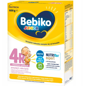 Bebiko Junior Nutriflor Expert 4R s rýžovým lepidlem nad 2 roky 600g