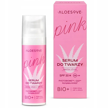Aloesove Pink silně hydratační pleťové sérum s ochranným faktorem SPF 30 Aloe 30 ml