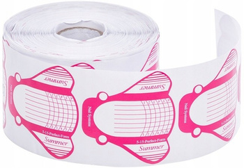 Šablony letní růžové formy na manikúru 500 kusů