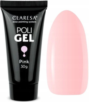 Claresa Poli Gel Akrylový gel Stavební růžový 30g