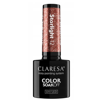 Claresa Hybridní lak na nehty Rose Gold Particles Starlight 12 5g