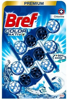 Bref Color Aktiv Kostka WC závěs Chlorine x3