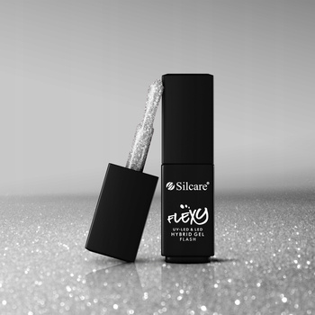 Silcare Flexy Hybrid Varnish Flash Silver