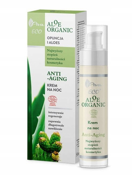 Ava Aloe Organic Opuncie Aloe Noční krém proti stárnutí