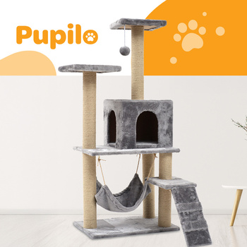 Škrabadlo Houpací síť House Cat Ladder Hračka více úrovní 122 cm