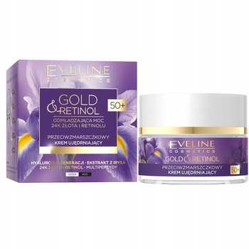 Eveline Gold Retinol Gold zpevňující krém proti vráskám 50+ 50ml