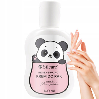 Silcare Panda Regenerační krém na ruce s hedvábnými proteiny Vanilka 100 ml