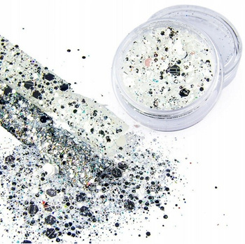 Bling Bling Nail Powder White Silver 01