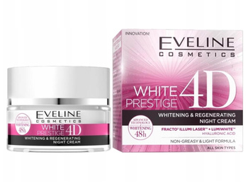 Eveline White Prestige 4D bělící a regenerační noční krém 50 ml