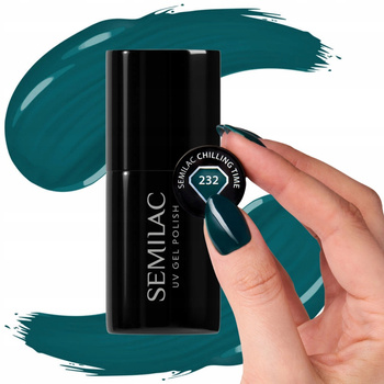 Semilac Hybrid Lak na nehty Chilling Time 232 lahvička zelená 7ml