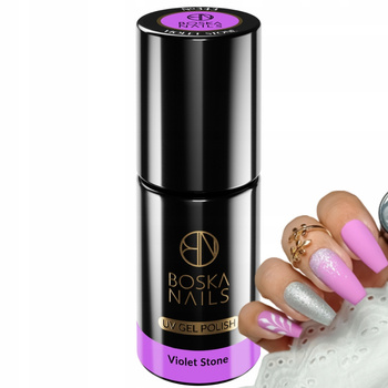 Boska Nails Divine Hybrid Nail Polish Violet 343 Violet Stone 6ml