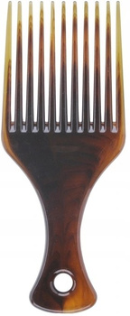 INTERVION Amber afro hřeben a kartáč