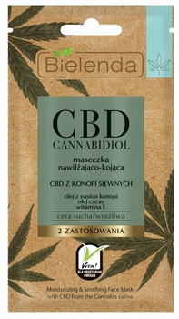 Bielenda CBD hydratační a zklidňující konopná maska