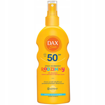 Dax Sun voděodolný tělový sprej SPF 50 pro dospělé a děti +6m 200ml