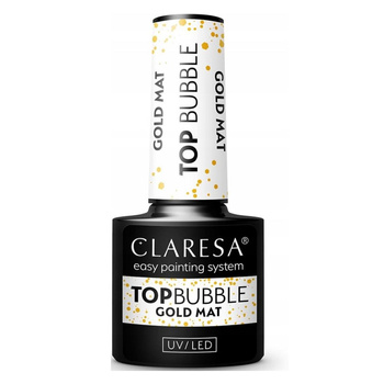 Claresa Top No Wipe Hybrid No Wipe Bubble Gold Matt Gold 5ml