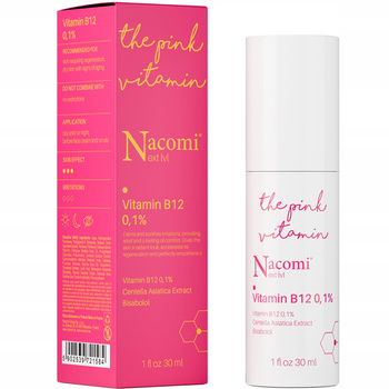 Nacomi Next Level Sérum KWitamina B12 0,1% Panthenol Cera Wrażliwa 30ml
