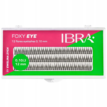 Ibra Foxy Eye Umělé řasy Trsy Black J Curl 12mm Sada 120 trsů