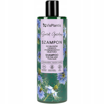 Vis Plantis Šampon s černým kmínem pro tenké vlasy bez objemu 400 ml