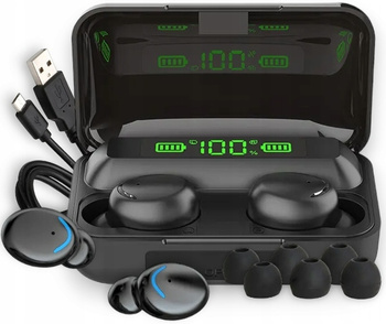 CoolStaff HeadphonesI Wireless F9 Bluetooth 5.1 + Powerbanka