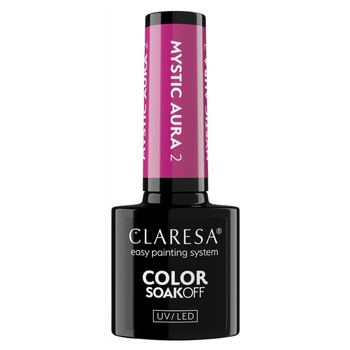 Claresa Hybridní lak na nehty Classic Fuchsia Mystic Aura 2 5g