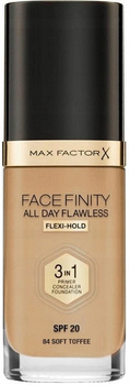 Max Factor FaceFinity All Day Flawless 3v1 Vegan Covering Foundation 84 Soft Toffee
