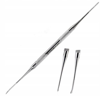 Podologický pilník kovový oboustranný stříbrný