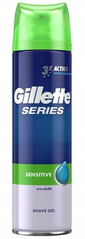 Gillette Sensitive gel na holení s aloe 200 ml