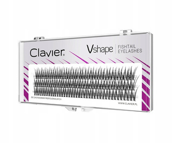 Clavier Eyelashes Trsy Vlaštovky ve tvaru V 10 mm x 60