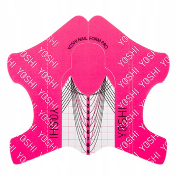 Yoshi formy na prodlužování nehtů Role papírových šablon 100 kusů