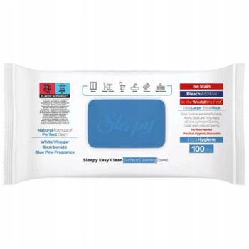 Univerzální antistatické vlhčené ubrousky Sleepy Easy Clean XXL 100 ks