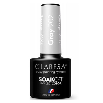 Claresa Hybridní lak na nehty šedý 202 5g
