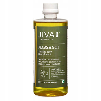 Jiva Massagol Ashwagandha masážní olej Centella a mandle 500 ml