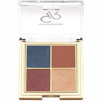 Golden Rose Quad paleta očních stínů Mix of Finishes 03 Blue Charm