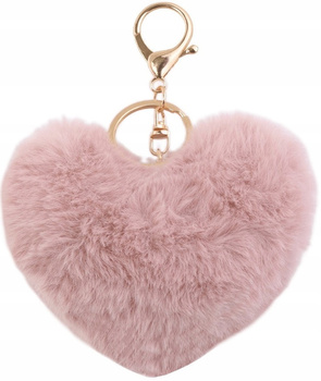 Klíčenka Klíčenka Plyšové srdce růžové