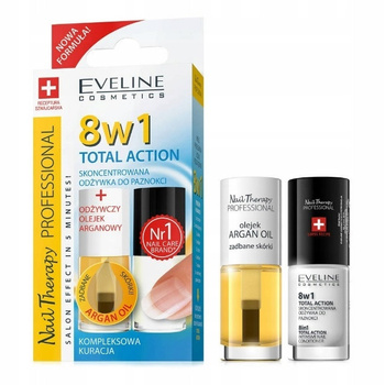 Eveline Nail Therapy 6v1 kondicionér na nehty dodávající francouzskou barvu
