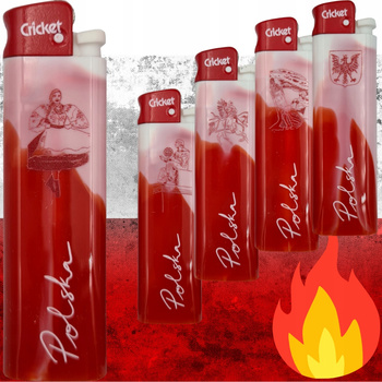 Kriket Klasický plynový zapalovač Flint Plastová směs POLSKO