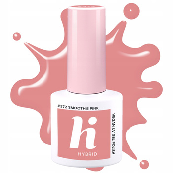Hi Hybrid Hybrid Lak na nehty 372 Smoothie Pink Powder Smooth Pink