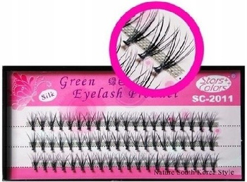 Hedvábné řasy Stars Colors silné 13 mm x 60