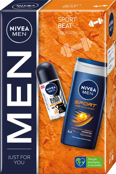 Nivea Men Dárková sada 2 Sport Beat Cosmetics Gel + Roller