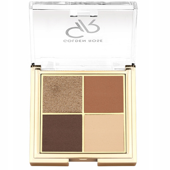 Golden Rose Quad paleta očních stínů Mix of Finishes 04 Coffee Dream